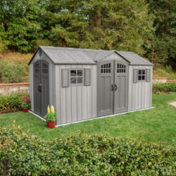 Lifetime Abri de jardin résine Gris Polyéthylène Haute Densité (HDPE) 10.80m²