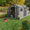 Lifetime Abri de jardin résine Gris Polyéthylène Haute Densité (HDPE) 10.80m²
