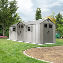 Lifetime Abri de jardin résine Gris Polyéthylène Haute Densité (HDPE) 14.40m²