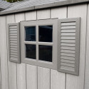 Lifetime Abri de jardin résine Gris Polyéthylène Haute Densité (HDPE) 10.80m²