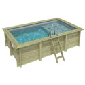 Altanka Piscines bois Marron Bois