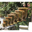 Terre Figuière Vase d'Anduze Marron Terre cuite émaillée