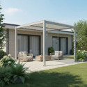 X-Metal Pergolas bioclimatiques Gris Aluminium 9m²
