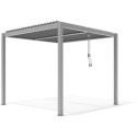 X-Metal Pergolas bioclimatiques Gris Aluminium 9m²
