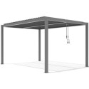 X-Metal Pergolas bioclimatiques Gris Aluminium 12m²