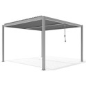 X-Metal Pergolas bioclimatiques Gris Aluminium 16m²