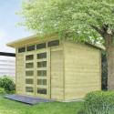 Solid Marron Bois massif 7.4m²