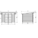 Solid Marron Bois massif 7.4m²