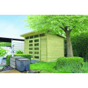 Solid Marron Bois massif 7.4m²