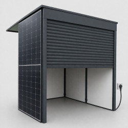  Noir Panneaux photovoltaïques 2.2m²