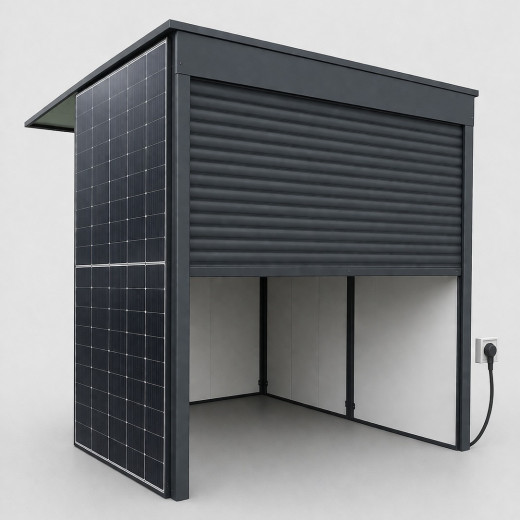  Noir Panneaux photovoltaïques 2.2m²