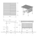 Sojag Marron Aluminium 4.58m²