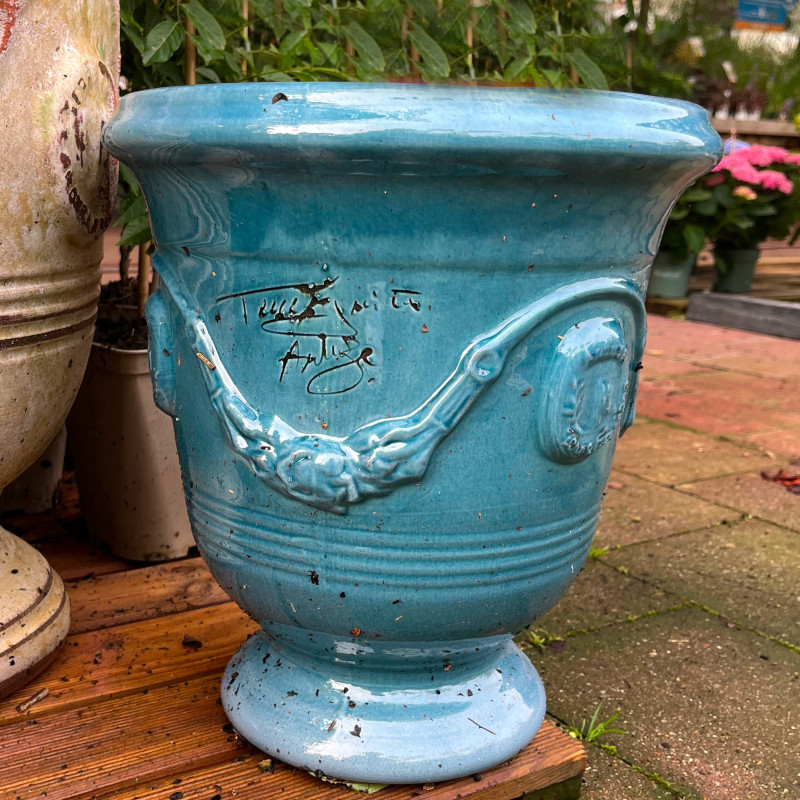 Terre Figuière Bleu Terre cuite émaillée