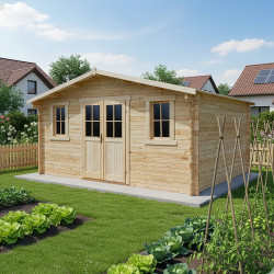 Gardy Shelter Marron Bois massif 16m²