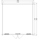 Gardy Shelter Marron Bois massif 16m²