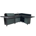Cuisine BURN 80 Premium gaz avec évier et desserte - Cook'in Garden