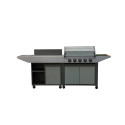 Cuisine BURN 80 Premium gaz avec évier et desserte - Cook'in Garden