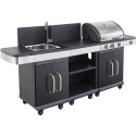 Cuisine extérieure FIDGI 3 barbecue gaz + évier - Cook'in Garden