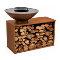 Table de cuisson Onyx Rusty 80 en Acier Corten - Redfire