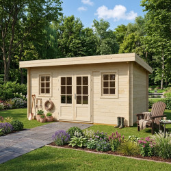 Gardy Shelter Naturel Bois massif 19.82m²