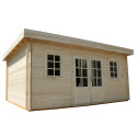 Gardy Shelter Naturel Bois massif 19.82m²