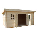 Gardy Shelter Naturel Bois massif 19.82m²