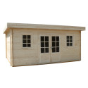Gardy Shelter Naturel Bois massif 19.82m²