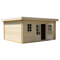Gardy Shelter Naturel Bois massif 19.82m²