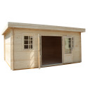 Gardy Shelter Naturel Bois massif 19.82m²