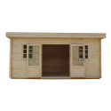 Gardy Shelter Naturel Bois massif 19.82m²