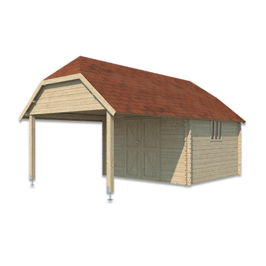 Woodlands Marron Bois massif 23m²