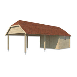 Woodlands Marron Bois massif 32.3m²