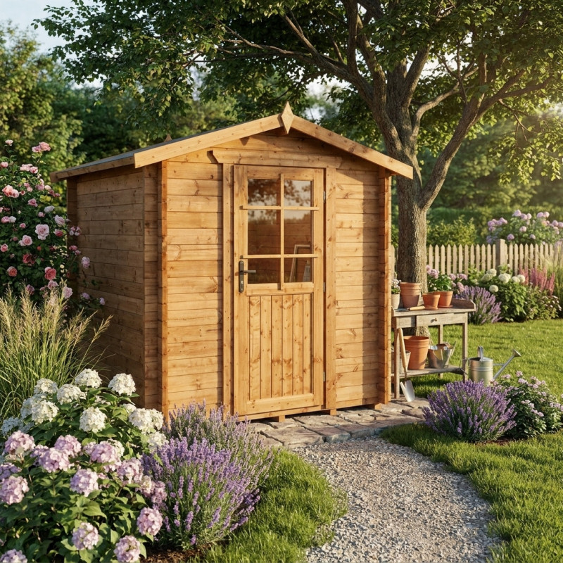 Gardy Shelter Marron Bois massif 4.00m²
