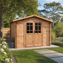 Gardy Shelter Marron Bois massif 9m²