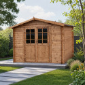 Gardy Shelter Marron Bois massif 9m²