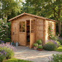 Gardy Shelter Marron Bois massif 9m²
