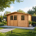 Gardy Shelter Marron Bois massif 11.86m²