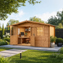 Gardy Shelter Marron Bois massif 11.86m²