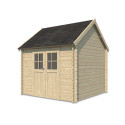 Woodlands Marron Bois massif 8.7m²