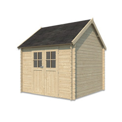 Woodlands Marron Bois massif 8.7m²
