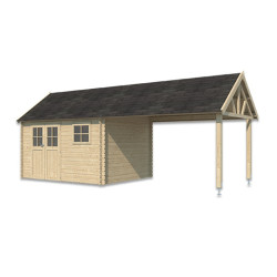 Woodlands Marron Bois massif 22.2m²