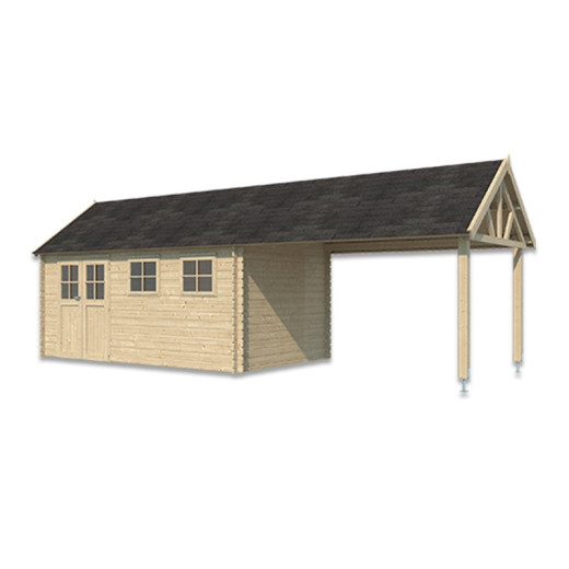 Woodlands Marron Bois massif 25.7m²
