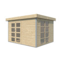 Woodlands Marron Bois massif 10.5m²