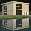 Woodlands Marron Bois massif 18.90m²