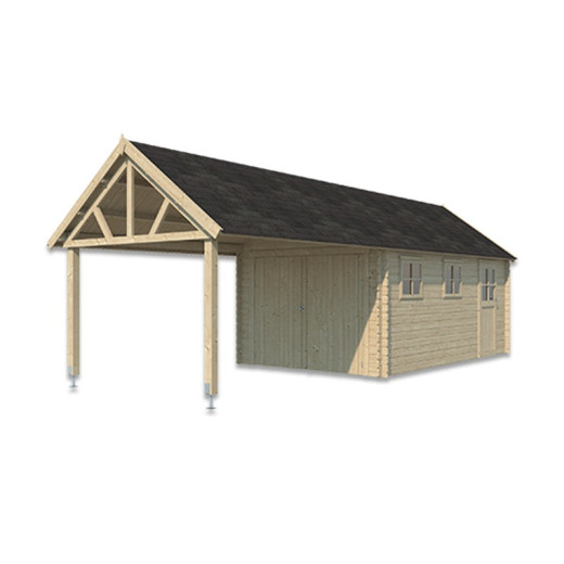 Woodlands Marron Bois massif 17.1m²