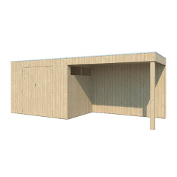 Woodlands Marron Bois massif 11.9m²