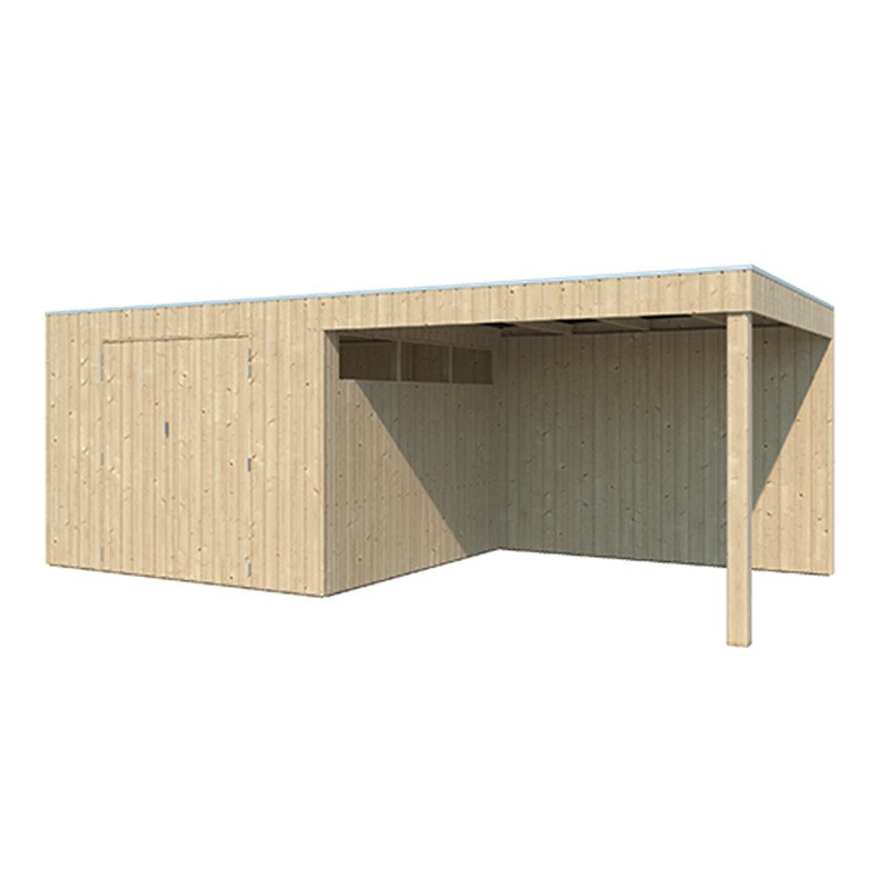 Woodlands Marron Bois massif 17.9m²