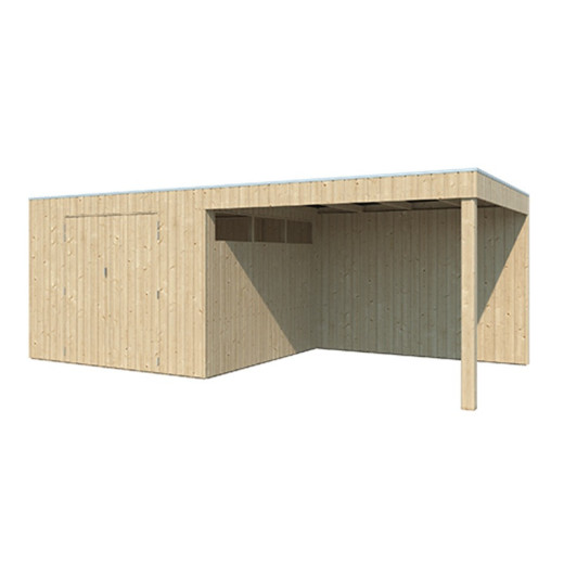 Woodlands Marron Bois massif 17.9m²