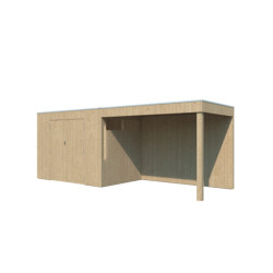 Woodlands Marron Bois massif 11.9m²