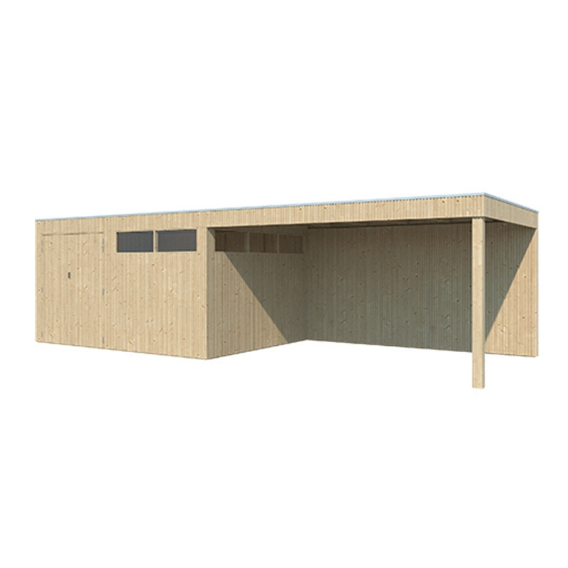 Woodlands Marron Bois massif 23.9m²